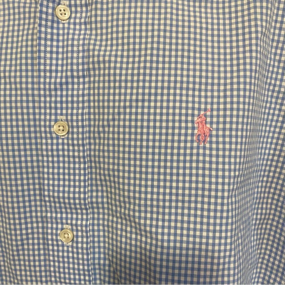 RALPH LAUREN Classic Fit Checkered Casual Button up Shirt - Picture 3 of 10